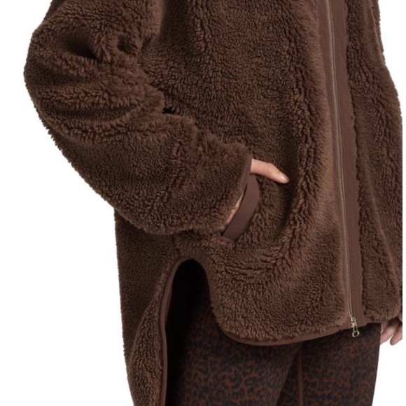 Varley Brown Sherpa Jacket - Picture 3 of 7